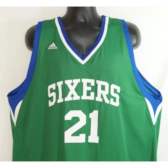 Thaddeus Young 76ers St Patrick's Day Jersey XXL - Picture 2 of 13